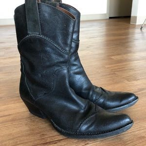 Italian leather boots